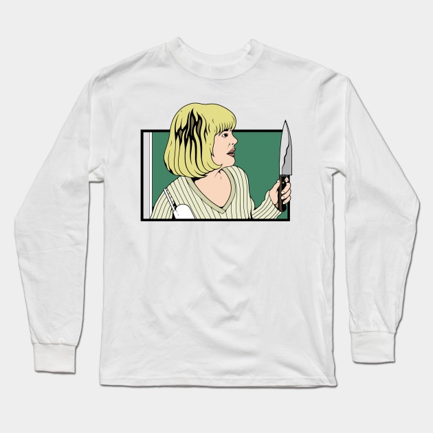 Casey Becker Scream Long Sleeve T-Shirt by Creative Terror